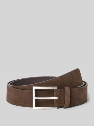 HUGO BOSS G&uuml;rtel aus Veloursleder Modell MIRTO in Dunkelbraun, Gr&ouml;&szlig;e 100