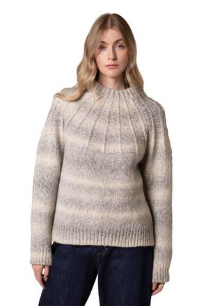 Celtic & Co. Sunbeam Stitch Yoke Sweater in Light Grey at Nordstrom, Size X-Small