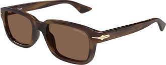 Montblanc MB0436S 004 Mens Sunglasses Tortoiseshell Size 54