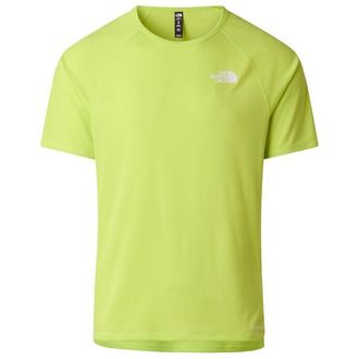 The North Face Sunriser S/S Laufshirt f&uuml;r Herren | gr&uuml;n/gelb