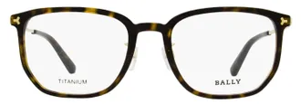 Bally BY5069H Titanium Rectangular Eyeglasses - Brown