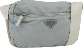 Prada Pre-owned Cross Body Bags, female, Blue, Size: ONE SIZE Pre-owned Vintage Nylon Cross Body Bag