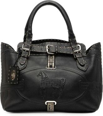 Fendi Borsa a mano Selleria Grand Borghese in pelle 2000-2010 - Nero