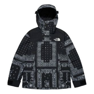 The North Face Novelty Gore-Tex Mountain Jacket Asia Sizing Paisley Black NJ2GM50E