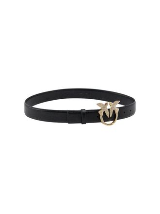 Pinko Winged Logo Buckle Belt - Black
