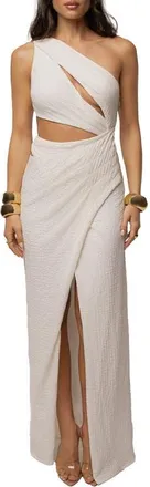 JLUXLABEL Starlit Nights Cutout Dress in Ivory at Nordstrom, Size Small