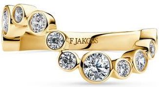 Sif Jakobs Jewellery Ring Sardinien Wave in 18K Gold Plated at Nordstrom, Size 7.5