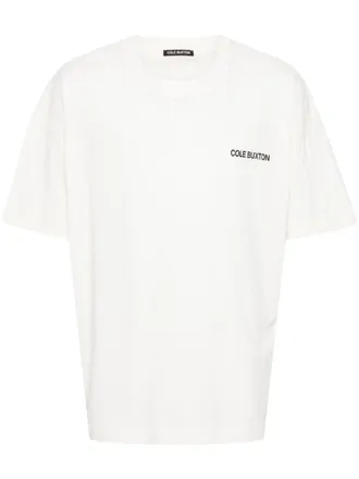 Cole Buxton T-shirt met logoprint - Wit