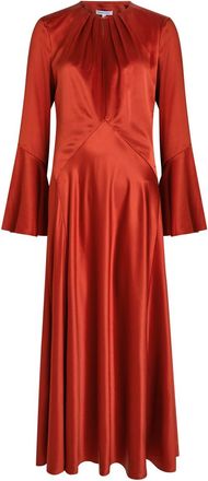 Veronica Beard Ezri Silk-blend Midi Dress - Red - 10 (UK14 / L)