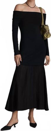 Astr Lydia Dress In Black