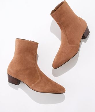 Talbots Lucy Suede Ankle Boots - Jasper - 10 1/2 M Talbots