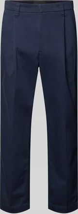 Armedangels Armedangels Regular Fit Chino aus Baumwoll-Mix Modell TAAMIR PLEATED in Marine, Gr&ouml;&szlig;e 30