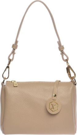 Luisa Vannini Beige Rundleer Tas