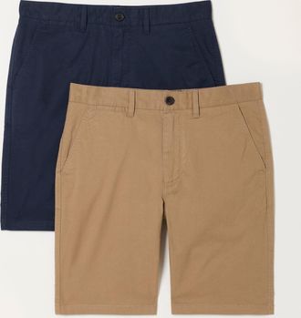 Fat Face FatFace Navy 2 Pack Chino Shorts