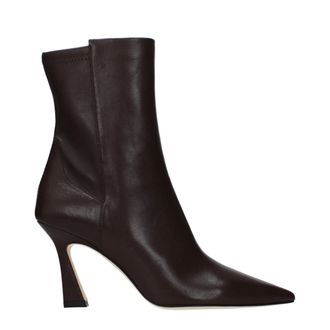 Stuart Weitzman Brown Leather Ankle Womens Boots