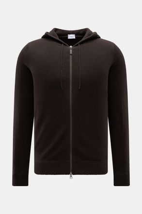 Braun Hamburg Men - Cashmere cardigan dark brown