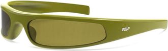 Retro Superfuture CERCHIETTO DRAGONCELLO S2O Mens Sunglasses Green Size 76