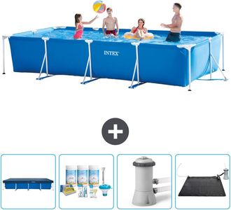 Intex Piscina Con Estructura Rectangular - 450x220x84 Cm - 7-piezas Scb4