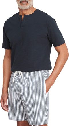Vince Cabana Stripe Cotton Drawstring Shorts in Twilight Blue/off White at Nordstrom, Size Xx-Large