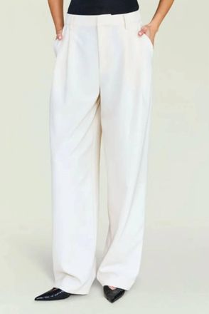 SER.O.YA Sonya Straight Fit Pant In Eggshell