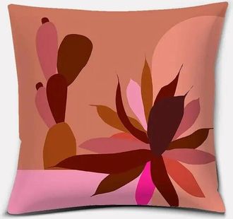 OEM Fundas De Almohada De Algod&oacute;n Y Lino Con Estampado Abstracto De Hojas, Ideales Para La Decoraci&oacute;n Del Hogar Y La Oficina, As&iacute; Como Fundas Para Cojines