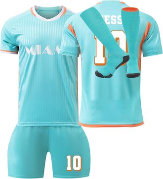 Generic Football Kit for Kids Adults Shirt, Shorts, Socks 3-piece Set Football Strips for Boys Childrens Training Jersey Kits