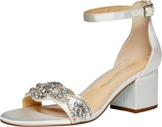 Blue by Betsey Johnson Blue by Betsey Johnson Mel Heeled Sandal Ivory SB-MEL-IVO Womens