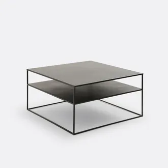 La Redoute Interieurs Vierkante salontafel in metaal staal, Miva