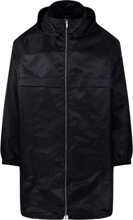 Saint Laurent Cassandre Anorak Parka - Heren - Parka Jassen - Zwart - L - Nylon - Jassen