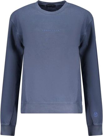 North Sails Dames, Sweatshirts & Hoodies, Blauw, Maat: XL Katoen