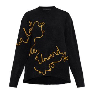 AllSaints Truien & Vesten, Dames, Zwart, L, Unwind Sweater
