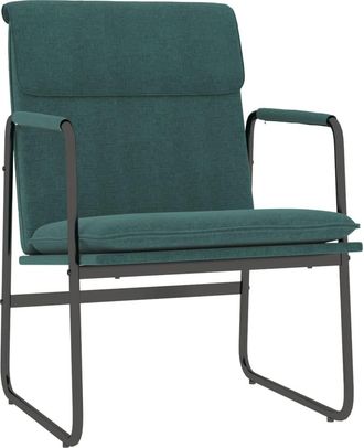 vidaXL Sill&oacute;n De Relax Tela Verde Oscuro 55x64x80 Cm Vidaxl