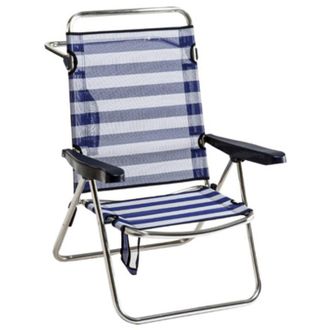 Alco Silla Playa 671-alf Reclinable Aluminio Fibreline Alco