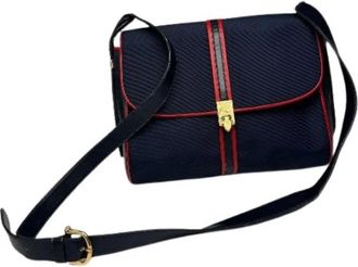 Celine Pre-owned Cross Body Bags, female, Blue, Size: ONE SIZE Pre-owned Leather Cross Body Bag