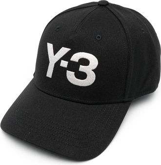 Yohji Yamamoto logo-embroidered baseball cap - unisex - Cotton - M - Black