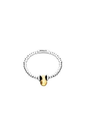 UNOde50 Small dial bracelet plated in sterling silver and large dial plated in 18k gold at Nordstrom