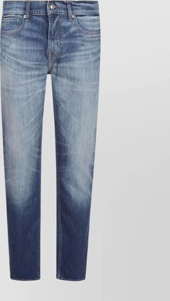 7 For All Mankind slim fit trousers contrast stitching