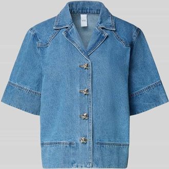 Vero Moda Boxy Fit Jeansbluse mit Reverskragen Modell CECI in Jeansblau, Größe 38
