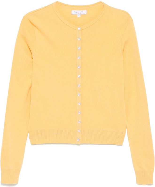 brown cotton fleece New Yvan cardigan