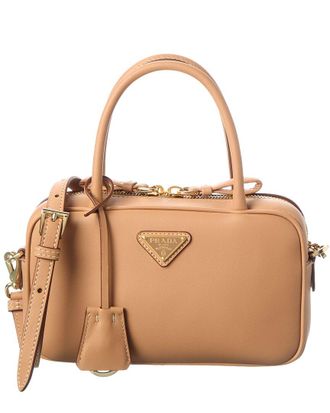 Prada Triangle Leather Shoulder Bag