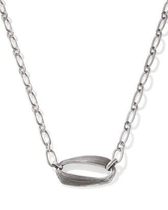 Kendra Scott Womens Kira Vintage Short Pendant Necklace In Silver
