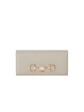 Guess Janie Slg Flap Organizer Wallet - Beige