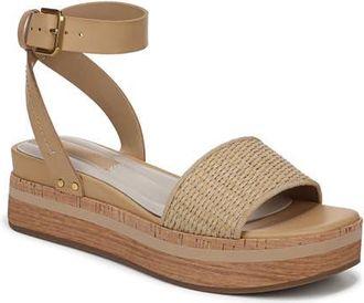 Franco Sarto Hava Platform Sandal in Straw at Nordstrom, Size 6.5