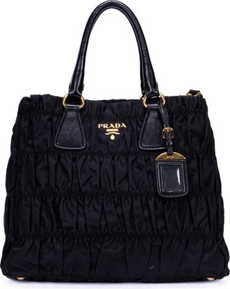 Prada Tessuto Gaufre Tote Schoudertas