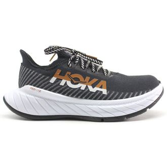 Hoka One One Hoka Carbon X 3 Textile Womens Low Top Trainers - Black White - Size:UK 7.5