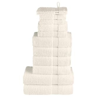 vidaXL Set Asciugamani Solund 12 Pz Crema 600 Gsm - Vidaxl