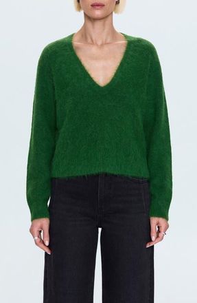 Pistola Denim Kit V-Neck Sweater in Winter Green at Nordstrom, Size X-Large