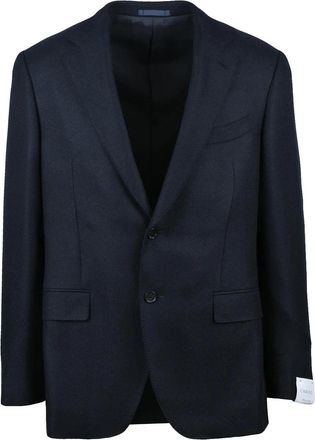 Caruso Rounded Cashmere Jacket With Button Closure And Lined Interior