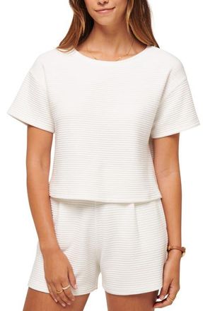 Travis Mathew Charter Cruise Boxy Ottoman Knit Top in White at Nordstrom, Size Xx-Large