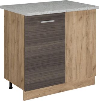 Vicco Armario De Esquina R-line, Gris Noble, 86 Cm Et M&aacute;rmol